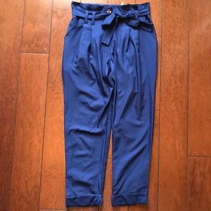Navy Cropped Pants